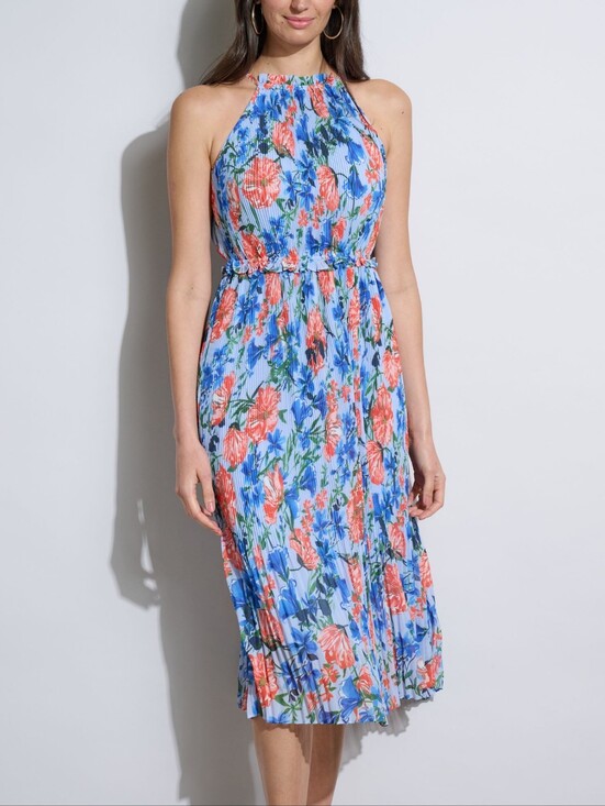 Elie Tahari Dresses & Skirts - NWT Elie Tahari The Morgan Midi Dress Floral Pleated Halter in size Small